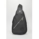 David Polo Unisex Freebag, δύο διαμερίσματα Μαύρο DVP905-BLK