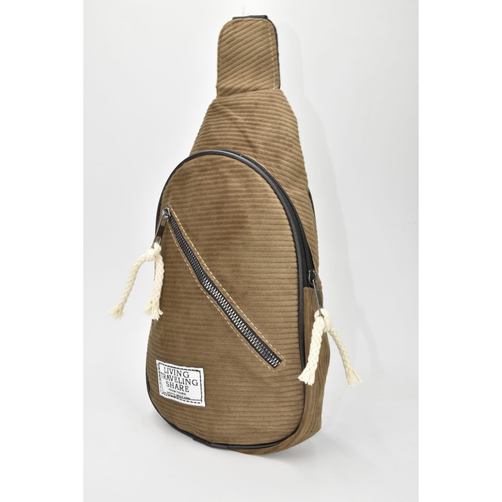 David Polo Unisex τσάντα Freebag βελουδί με δύο θήκες Βιζόν DVP901-VSN