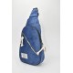 David Polo Unisex τσάντα Freebag βελούδο με δύο θήκες Μπλε DVP901-BLU