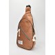 David Polo Unisex τσάντα Freebag βελούδο με δύο θήκες Ταμπά DVP901-TAN