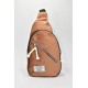 David Polo Unisex τσάντα Freebag βελούδο με δύο θήκες Ταμπά DVP901-TAN