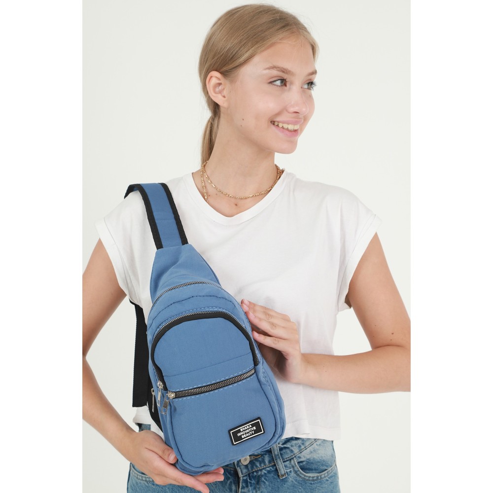 Shaka Τσαντάκι Freebag με δύο θήκες Μπλε SHK-U3-blue