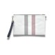 Silver Polo Λευκή Clutch τσάντα μονής θήκης SP1034-17