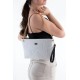 Silver Polo Λευκό Clutch τσάντα μονής θήκης SP1034-12