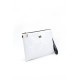 Silver Polo Λευκό Clutch τσάντα μονής θήκης SP1034-12